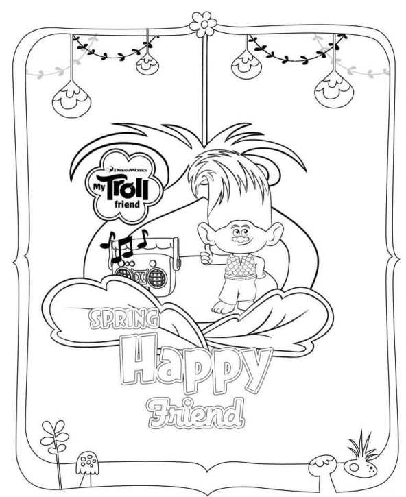 Kidsnfun 26 Kleurplaten van Trolls